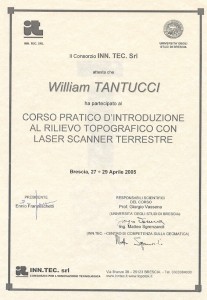 Universita  di Brescia - Rilievo topografico con Laser scanner terrestre